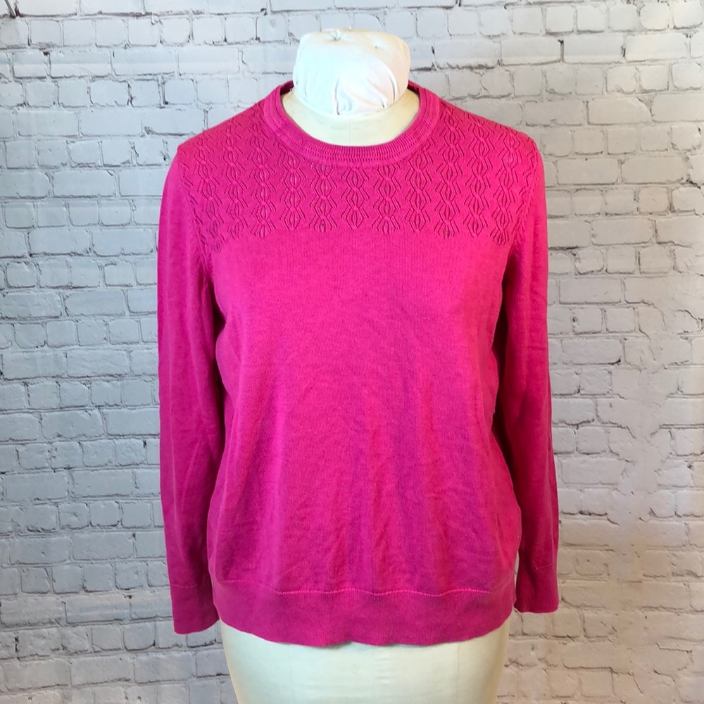 Banana Republic Hot Pink Crewneck Sweater